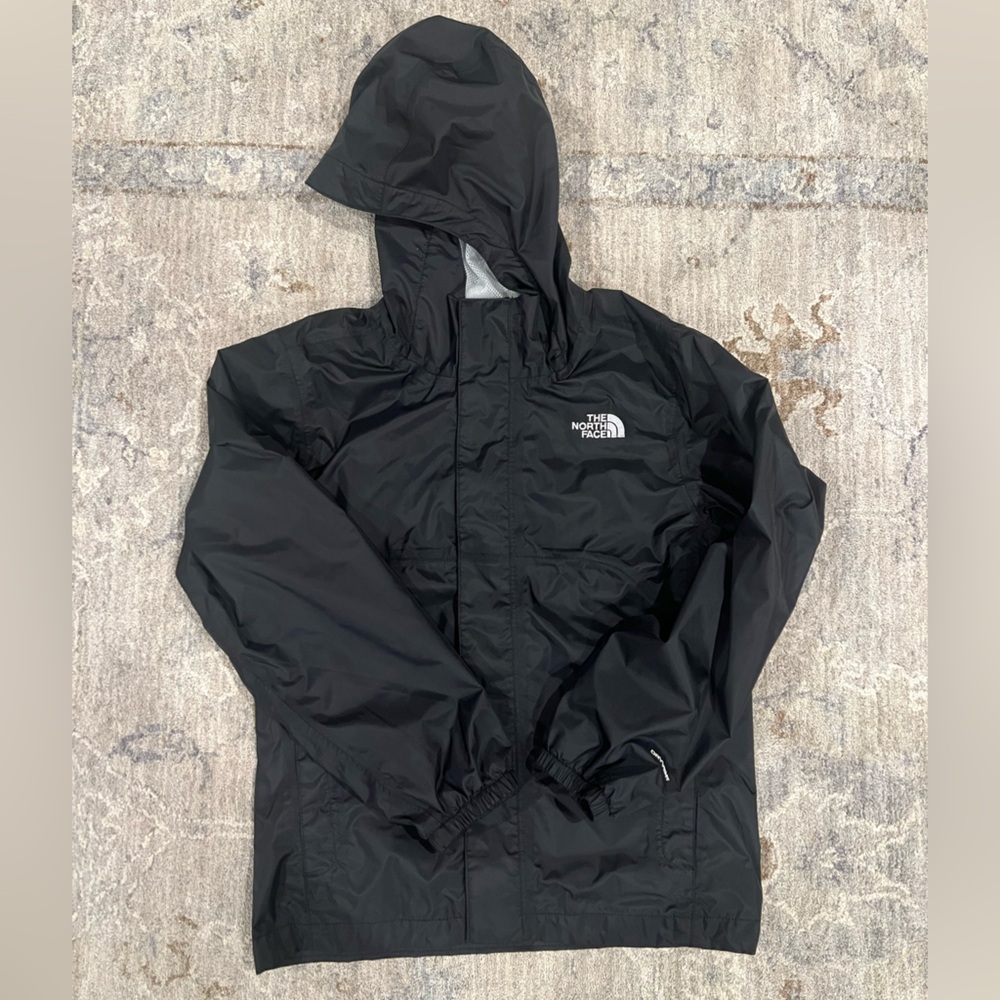 The North Face Black with Grey Mesh Lining Jacket (M) (10-12)